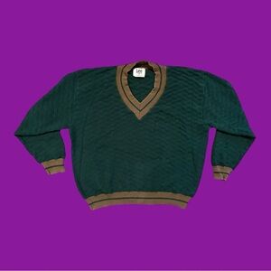 90s Lee Sports V-Neck Sweater